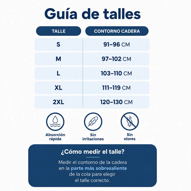 Tabla de talles Segura Confort